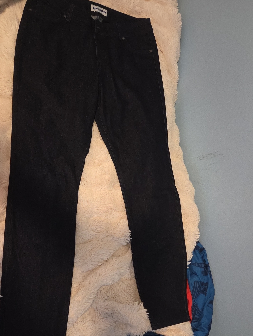 Nygard Dark Blue / Black Women's Straight-Leg Jeans